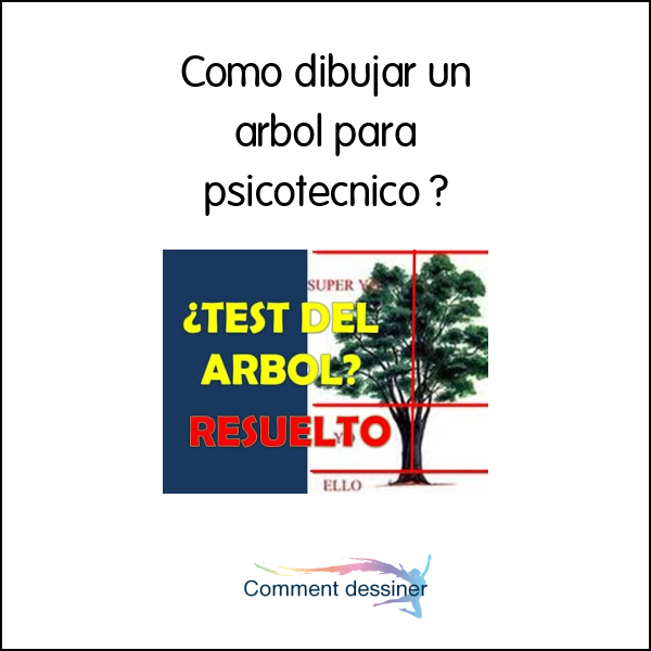 Como dibujar un arbol para psicotecnico